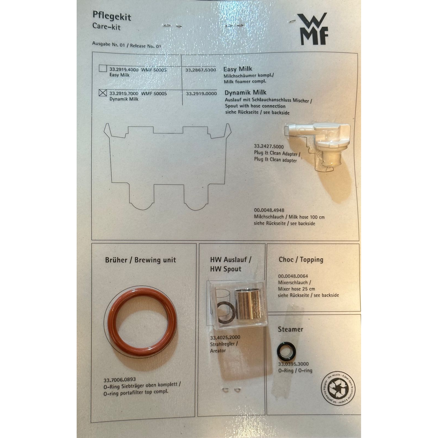 WMF 5000S Customer Care Kit – Dynamic Milk System