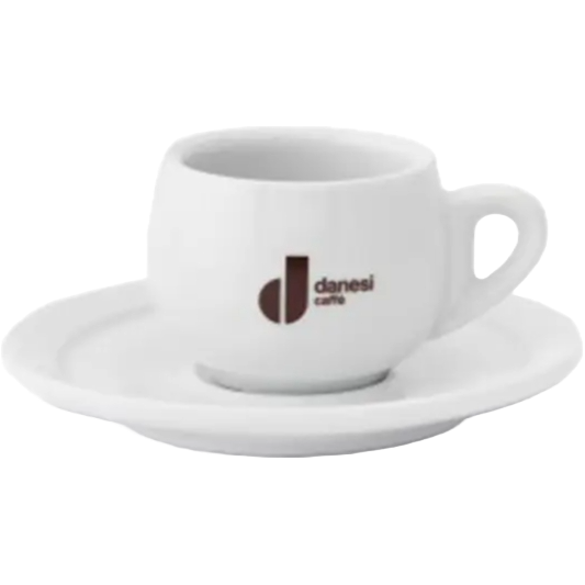 Danesi Caffè Latte Cups with Saucers – 10oz / Set of 6