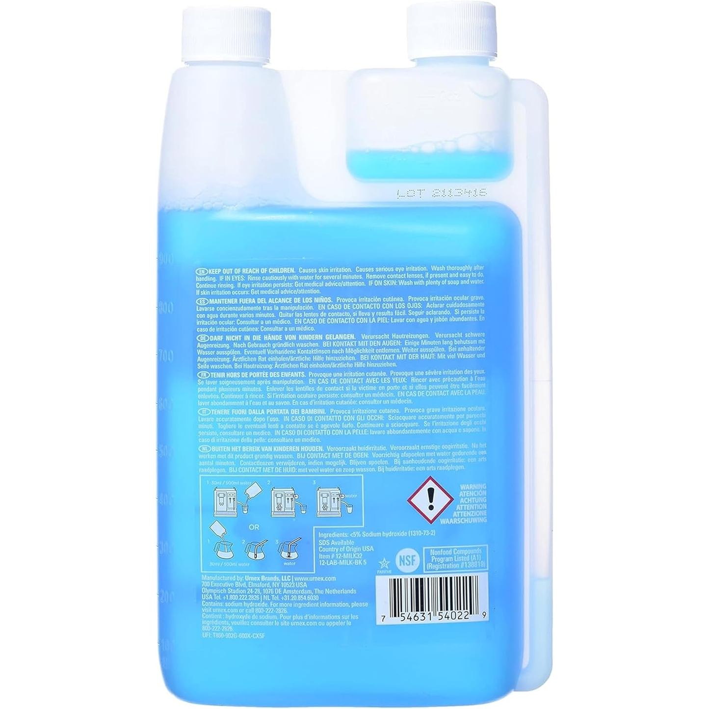 Urnex - Rinza Alkaline Formula Milk Frother