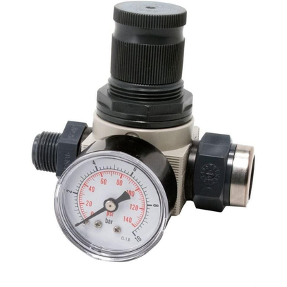 BWT Inline Pressure Reducer Valve 3/8" BSP with Pressure Gauge