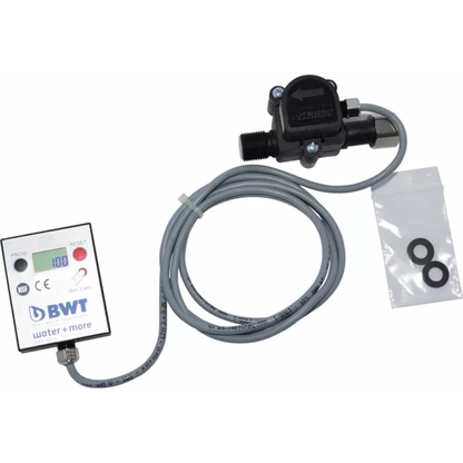 BWT Aquameter High Flow Water Filter Meter 3/8" with LCD Display
