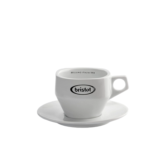 Caffè Bristot Dolomit Latte Cups with Saucers – 10.03 oz / Set of 6