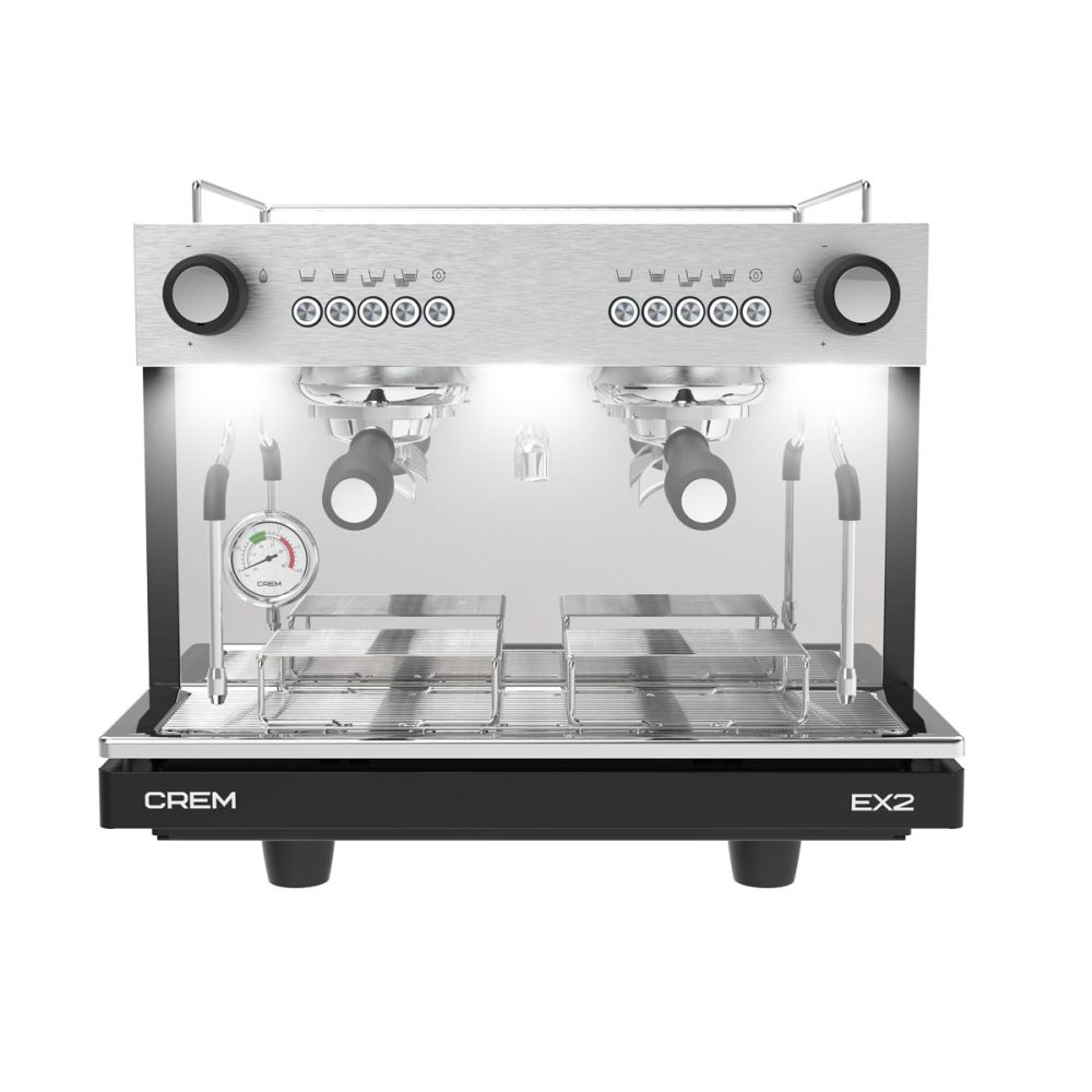 CREM EX2 Mini 220V – 2 Group Espresso Machine with Lavazza Blue Compatible Kit