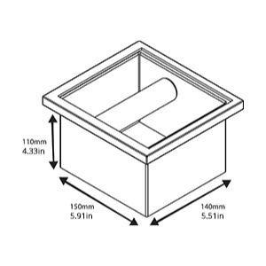 Rhino Square Knock Chute - Black